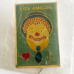 Vintage Telephone Pioneers of America Los Amigos Chapter 28 Enamel Pin Clown